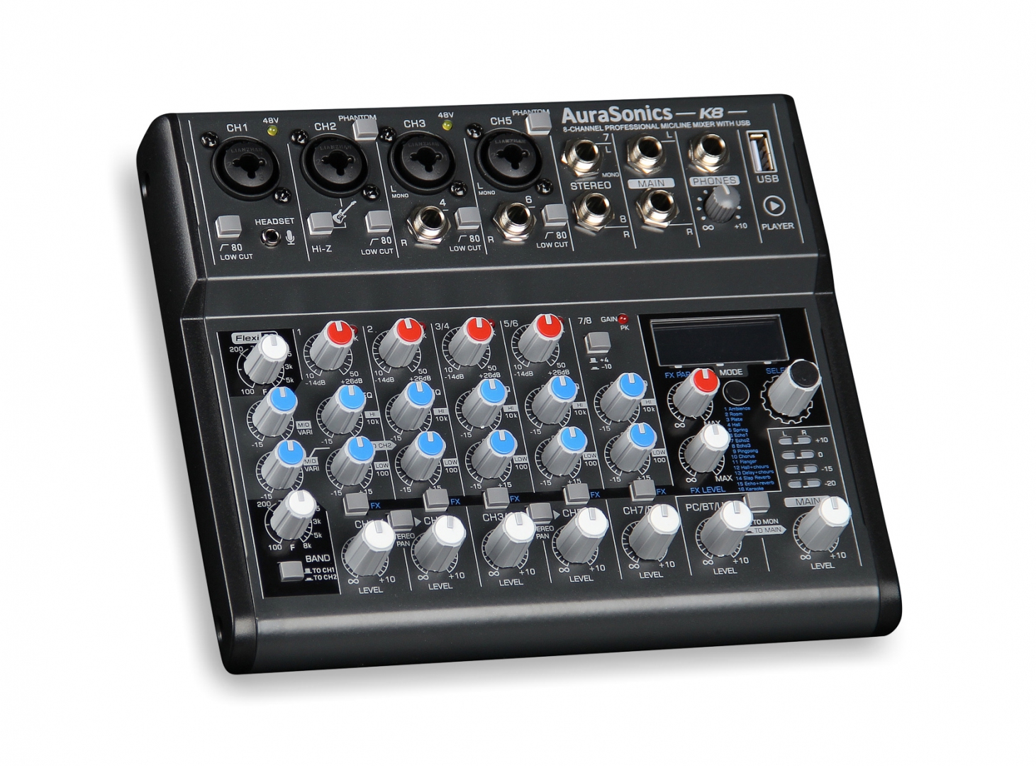 AuraSonics K8 компактный микшерный пульт в Миассе