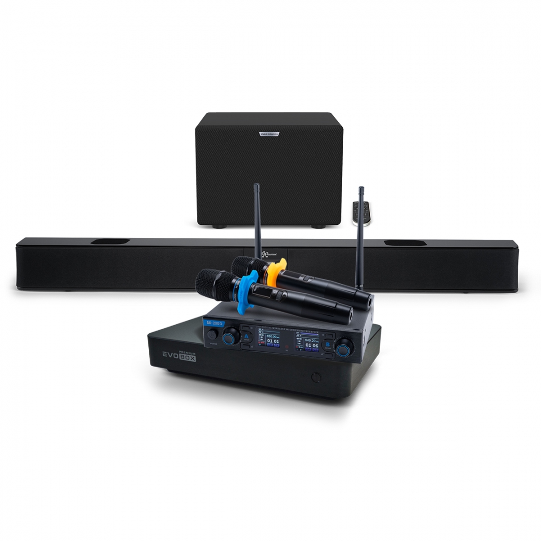 Hi-End караоке-система EVOBOX Premium + EvoSoundBar (саундбар с караоке) в Миассе