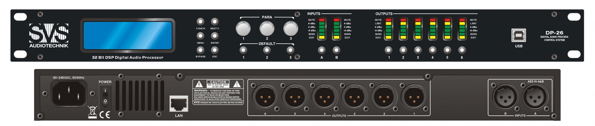 SVS Audiotechnik DP-26 Цифровой процессор: 2 входа 6 выходов в Миассе