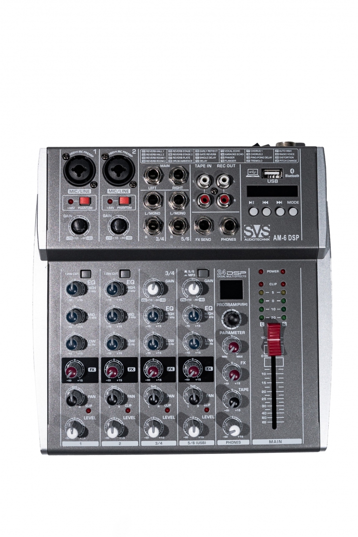 SVS Audiotechnik mixers AM-6 DSP Микшерный пульт аналоговый, 6-канальный SVS Audiotechnik mixers в Миассе